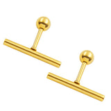 Female Minimalist Long Straight T-pole Stick Earrings – Gifts for Her — 2