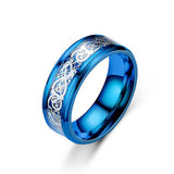 Dragon Pattern Rings Men Stainless Steel Ring – Jewelry Gift Ideas — 5