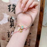 Natural Chalcedony Bracelet Dreamcatcher Original – Jewelry Gift Ideas — 1
