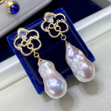 Natural Baroque Shaped Pearl Earrings – Meaningful Gifts — 6
