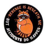 Cartoon Raccoon Brooch Golden M Badge – Jewelry Gift Ideas — 7