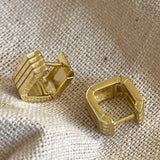 Silver 18K Gold Plating Geometric Three-dimensional – Gifts for Her — 6