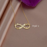 Custom Multi-name English Letter Necklace Laser – Jewelry Gift Ideas — 3