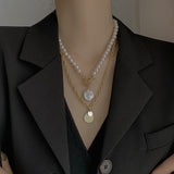 Two-piece Pearl Pendant Personalized Street – Jewelry Gift Ideas — 5