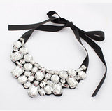 Exaggerated Sparkling Petal Fake Collar Necklace – Jewelry Gift Ideas — 4