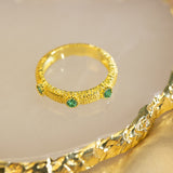 Inlaid Emerald Gold Gemstone Women's Light Luxury – Jewelry Gift Ideas — 5