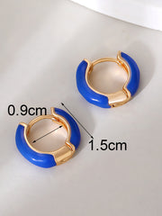 Colorful Oil Necklace Love Heart Earrings Women – Jewelry Gift Ideas — 8