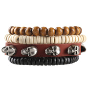 Men's Punk Woven Leather Bracelet – Jewelry Gift Ideas — 14