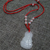 Glass Buddha Guanyin Red Rope Pendant Necklace – Jewelry Gift Ideas — 2