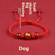 Zodiac Cinnabar All-matching Weaving Bracelet – Jewelry Gift Ideas — 14