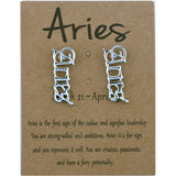 Twelve Constellation English Vintage Alphabet Stud – Stylish Gifts — 15