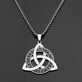 Viking Celtic Knot Stainless Steel Necklace – Jewelry Gift Ideas — 2