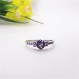 Women's Purple Gemstone Copper Ring – Gifts for Her — 5