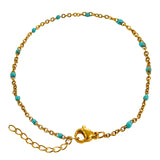 Fashion Stainless Steel Bracelets Gold Color Blue Red – Stylish Gifts — 6
