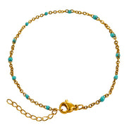 Fashion Stainless Steel Bracelets Gold Color Blue Red – Stylish Gifts — 6
