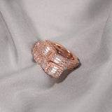 Geometric Fashion Design Irregular Zircon Ring – Stylish Gifts — 3