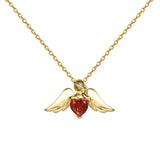 Little Angel Pendant Versatile Garnet Clavicle – Jewelry Gift Ideas — 2