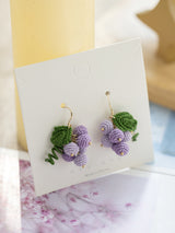 Micro Hook Lace Yarn Fruit Earrings – Stylish Gifts — 8