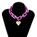 Personality Stitching Cross Button Chain Necklace – Jewelry Gift Ideas — 8