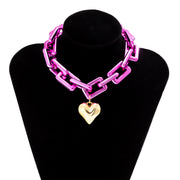 Personality Stitching Cross Button Chain Necklace – Jewelry Gift Ideas — 8