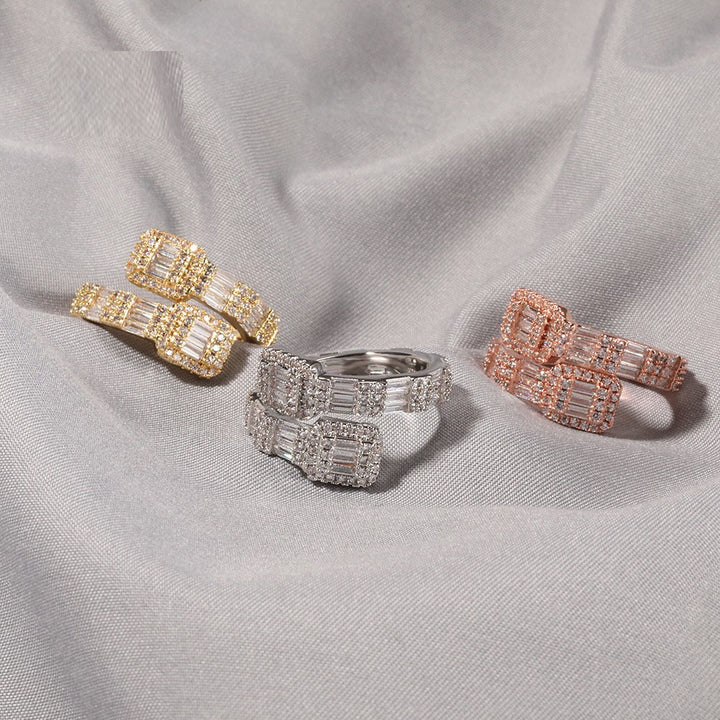 Geometric Fashion Design Irregular Zircon Ring – Stylish Gifts — 1