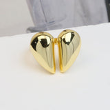 Brass Valentine's Day Glossy Heart Shape Peach – Gifts for Couples — 5