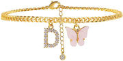 Butterfly Letter Feet Chain Fashion Inlaid Diamond – Stylish Gifts — 16