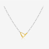 Sterling Silver Necklace Bracelet Triangle – Jewelry Gift Ideas — 4