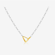 Sterling Silver Necklace Bracelet Triangle – Jewelry Gift Ideas — 4