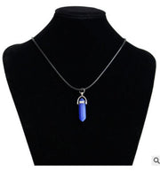 Hexagon natural stone necklace – Jewelry Gift Ideas — 8