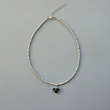Cold Black Heart-shaped Zircon Pendant Necklace – Jewelry Gift Ideas — 3