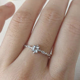 14k Gold Plated Snowflake Diamond Ring – Surprise Gifts — 3