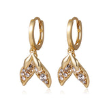 Earrings Frosted Shell Beads Solid Color – Small Gift Ideas — 1