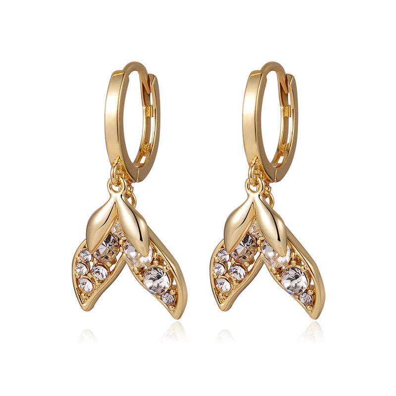 Earrings Frosted Shell Beads Solid Color – Small Gift Ideas — 1
