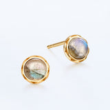 Simple Style 925 Sterling Silver Labradorite Round – Stylish Gifts — 5