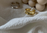 Simple Small Irregular Concave S925 Silver Ring – Unique Gift Ideas — 10