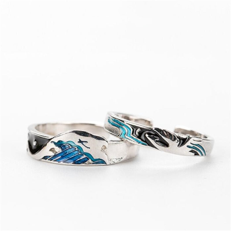 Bird And Fish Couple Ring Male And Female Ring Pair – Gifts for Her — 1