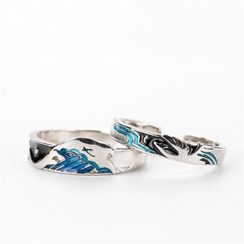 Bird And Fish Couple Ring Male And Female Ring Pair – Gifts for Her — 1