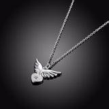 Heart Shaped Necklace with Creative Angel Wings – Jewelry Gift Ideas — 2