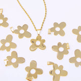 Women's Fashion Gold Small Flower Pendant – Jewelry Gift Ideas — 3
