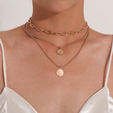 Geometric Round Beauty Head Hendant Necklace – Jewelry Gift Ideas — 3