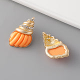 Resin Conch Earrings With Exaggerated Personality – Useful Gifts — 2