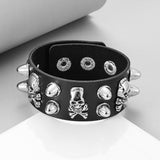 Round Rivet Gothic Bracelet Hip Hop Dark Skull – Jewelry Gift Ideas — 5