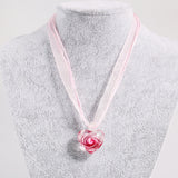 Heart Pendant Necklace inlaid with spiral ribbon – Jewelry Gift Ideas — 3