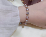 Purple Freshwater Pearl Adjustable Bracelet – Jewelry Gift Ideas — 3