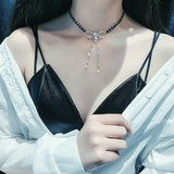 Pearl Bowknot Pendant Necklace Female Trendy – Jewelry Gift Ideas — 5