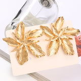 Golden Big Flower Dangle Earrings Female – Gifts for Her — 4
