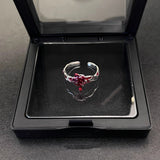 Rose Ring Dark Design Men's And Women's Ring – Gifts for Her — 6