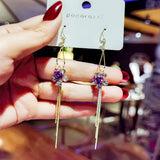 Temperament Long Tassel Earrings Rose Earrings Women – Gifts for Her — 6