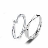 S925 Silver Couple Ring Simple Graceful – Gifts for Couples — 4